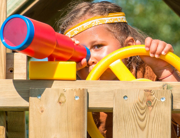 Jungle Club | Wooden climbing frame with swing & climbing net